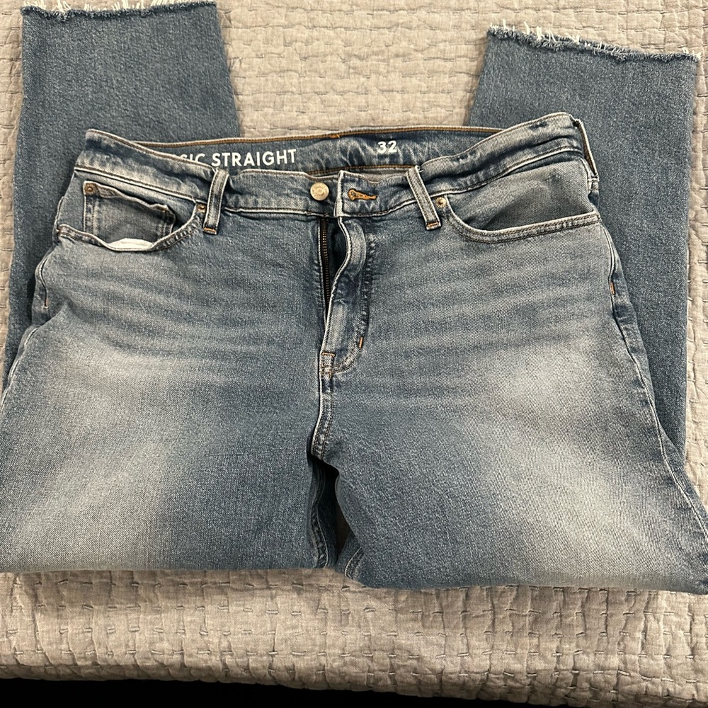 JCrew Women’s Classic Straight,  Blue Jeans, Cropped Fit